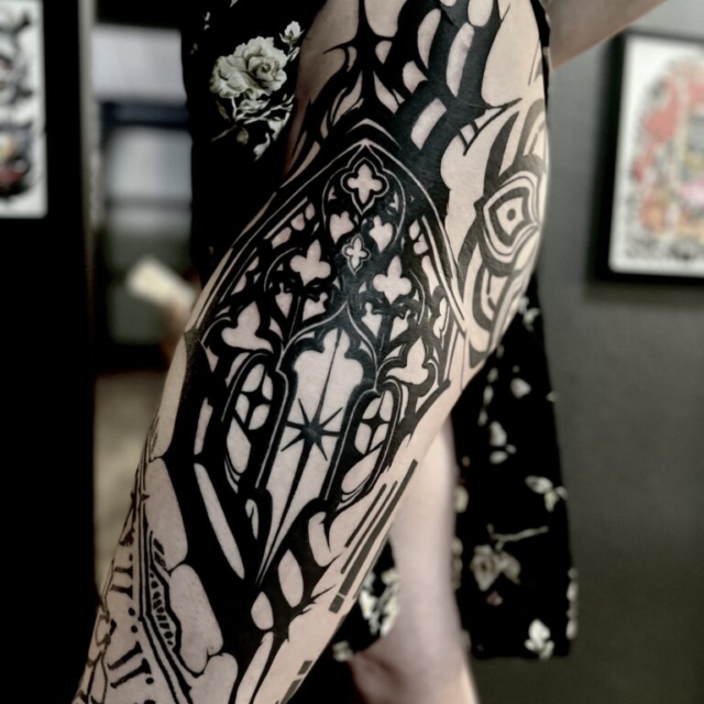 Gothic design tattoo by Emily